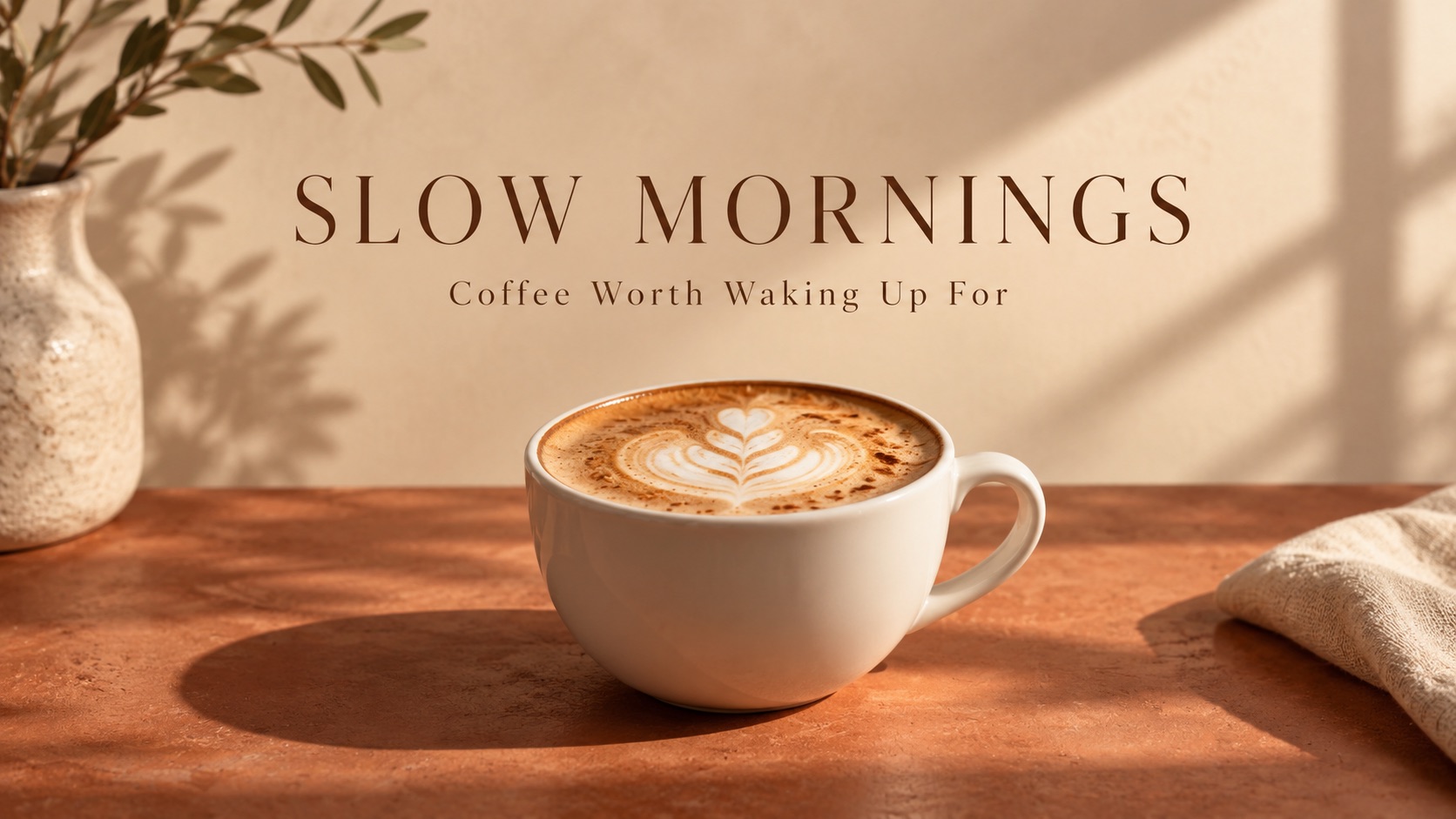 Coffee advertising poster